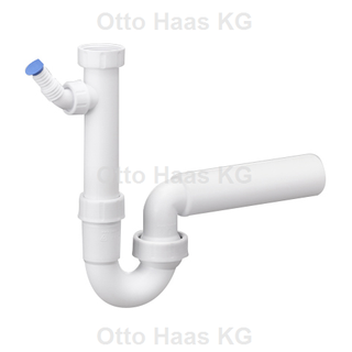 HAAS PP-Kugelgelenksiphon 1 1/2 Zoll, DN 40 & 1 Geräteanschluss, nach DIN