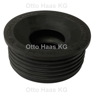 HAAS Gummi-Nippel 68,5mm außen/32mm Inn., EPDM, sw, f HTSW