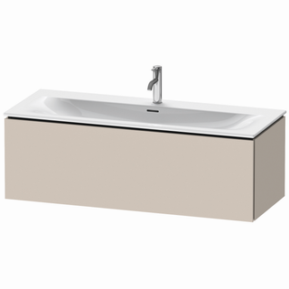 DU WTU L-Cube wandh.,400x1220x481mm 1Auszug, taupe ES Nussb