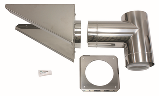 Vaillant Außenwandanschluss DN 225/160, konz., f Fass., Edelstahl/PP