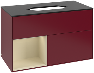 V&B Waschtisch-Unterschrank Finion 100x60,3 cm, Reg li si Gr m Lac, Peo m