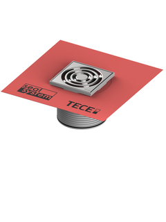 TECE Rostrahmen TECEdrainpoint S 100x100mm, ES, m Designr., Dicht.