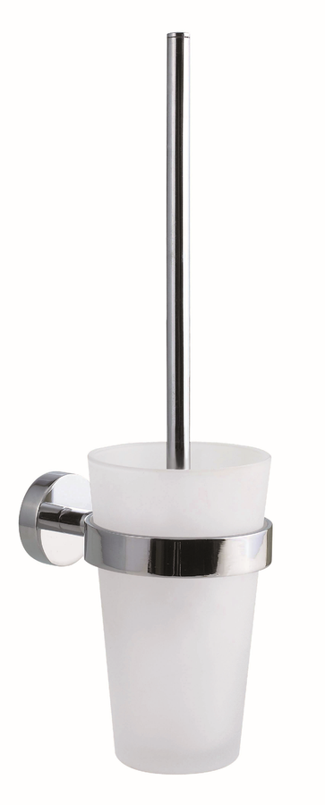 Artikelbild 1 des Artikels „tnwb Toilettenbürstengarnitur PRO 020 97x413x137mm, Zink, vc, G sat, BK TPE an 95 x 395 x 135 mm“