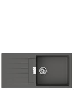 hansgrohe Einbauspüle S520 m Tropffl, 980x480mm, 1 Beck., steingrau