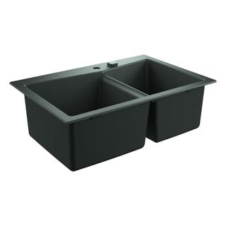 GROHE Komposit-Einbauspüle K700 90-C 83,8/55,9 2.0 83,8 x 55,9 cm, Unterbau oder aufliegend, 2 Becken