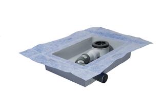 IS Ablaufbox Ultra Flat S EasyBox Floor groß, 46x32x10cm, DN 50