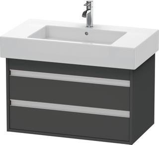 Duravit Waschtisch-Unterschrank Ketho 80x45,5cm, graph ma, 2 Schubk., wandh