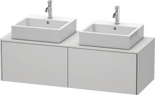 Duravit Waschtisch-Unterschrank XSquare 140x58,4x40cm, 2 AZ, No w s-matt, Aho re