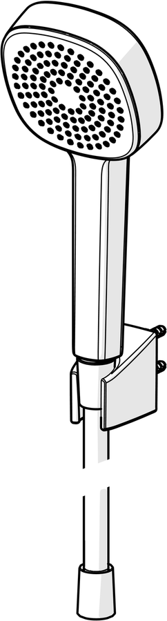 Artikelbild 2 des Artikels „Hansa Schl-Br-Gar HANSABASICJET Style 1-strahlig, Handbrause, d= 96mm, chrom 1-strahlig“