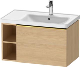 Duravit Waschtisch-Unterschrank D-Neo 78,4x45,2cm, 1 A, B R, gol pol/Eiche Nat