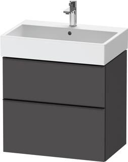 Duravit Waschtisch-Unterschrank D-Neo 68,4x44,2cm, sw/Grap m, 1 Kast, 1 Ausz.