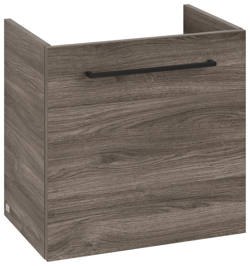 Artikelbild 1 des Artikels „V&B Waschtisch-Unterschrank Avento 53x51x38cm, 1 T, l, Gr. volc bla, st. Oa links, Griff Volcano Black | stone oak“