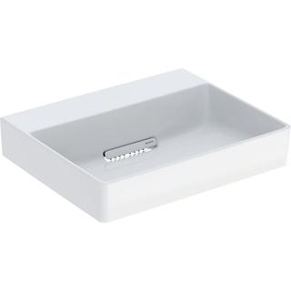 Geberit Waschtisch One 50, o. Hahnl. + ÜL, we. K-Tect/Bl weiß