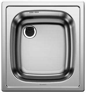 Blanco Einbau-Becken TOP EE 4 X 4 43,5x47cm, ES Naturf., o. Ablaufgarnitur