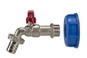 Airfit Tankventil Kugelhahn 3/4", mit Überwurfmutter 59mm