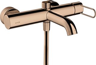hansgrohe Wannen-EHM Axor Uno AP, Ausl. 203mm, m Bü-G, pol. red gold