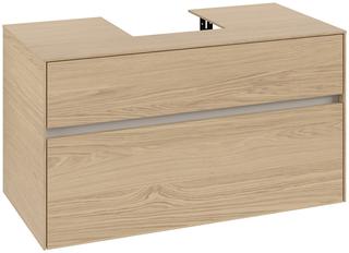 V&B Waschtischunterschrank Collaro 100x54,8x50cm, WT mittig, nordic oak