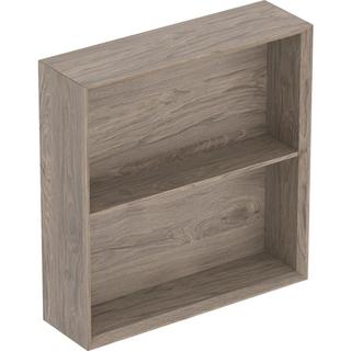 Geberit Regal 45x46,7x13,2cm, quadr., nuss/Mel. Struk.