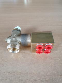 USH Ersatzteil: Vorlaufarmatur f. 2 Heizmatte m. 8mm Rohr bis 2010