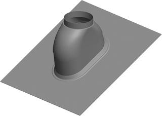 ATEC Schrägdachpfanne 5Grad-45Grad, 47x560mm, schwarz