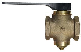 Zehnder-Pumpen Dreiwege-Umstellhahn 1 1/2", Rotguss
