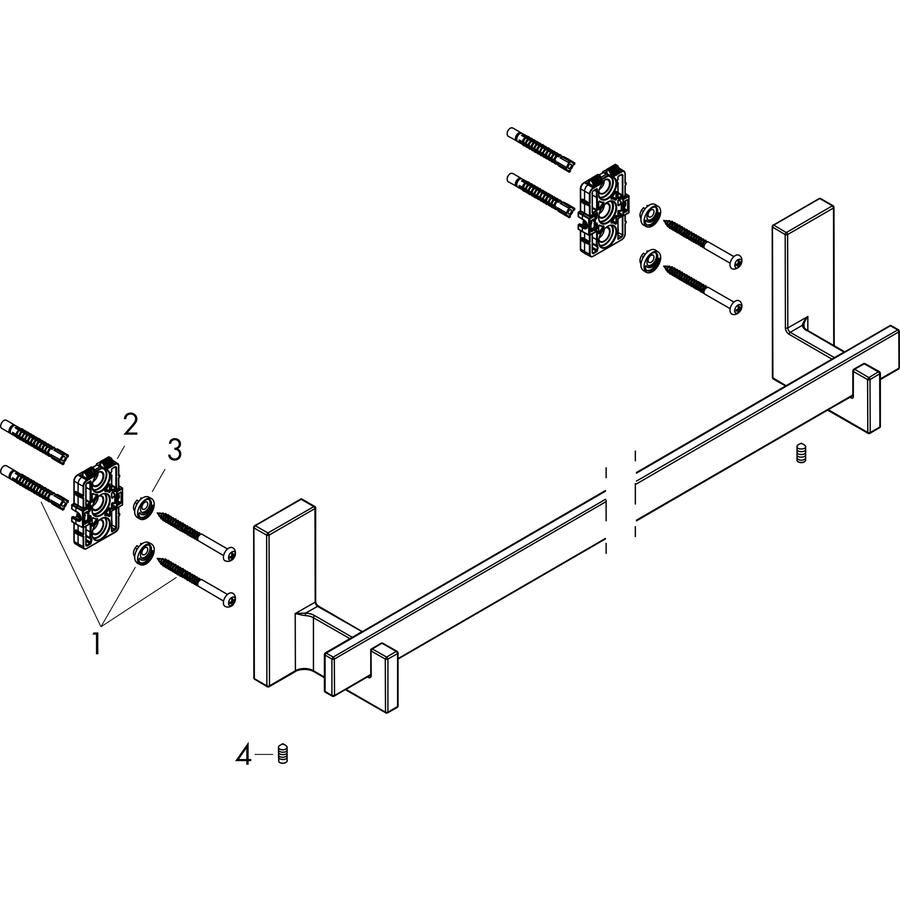 Artikelbild 4 des Artikels „hansgrohe Badetuchh Axor Uni Rectangular 600mm, polished gold optic 600 mm | polished gold optic“