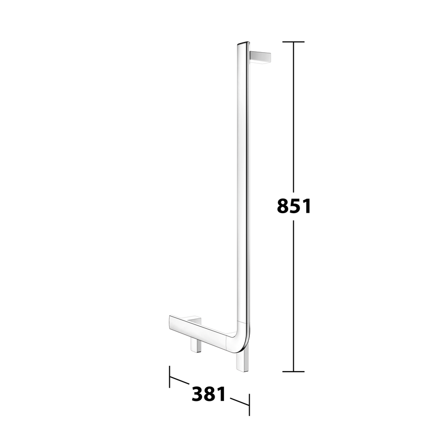 Artikelbild 11 des Artikels „Keuco Winkelgriff AXESS Care 90G, senkr. Handl re, 381x851mm, verchr. 381 x 851 mm | verchromt“