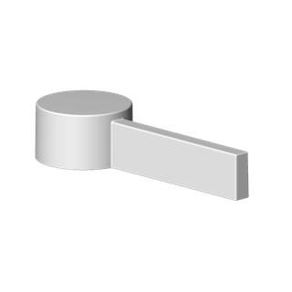 DO Griff ERSATZTEILE 092078057 24 x 41 x 96 mm Dark Platinum gebürstet
