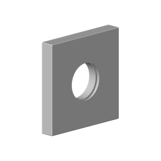 DO Rosette für Eckventil Ersatzteile 092778042 60 x 60 x 9 mm platin