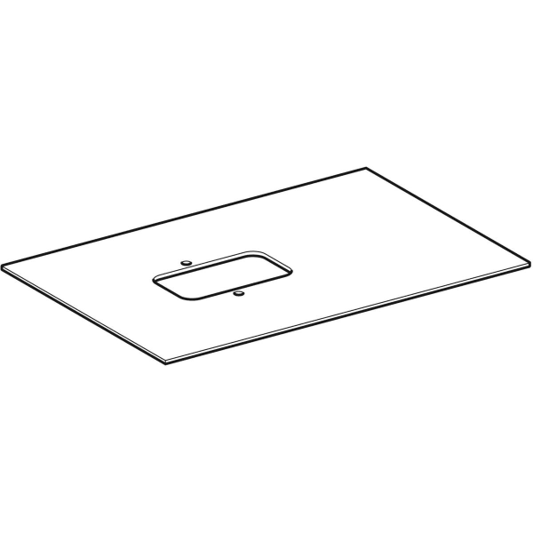 Artikelbild 1 des Artikels „GE Glasplatte für Citterio US m. Glaspl. für AWT, Breite WT 120 cm, schwarz “