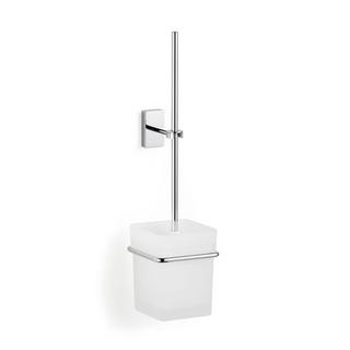 Giese Toilettenbürstengarnitur Kristallglas satiniert, mit 2 Wandbefestigungen, 135 x 445 x 116 mm