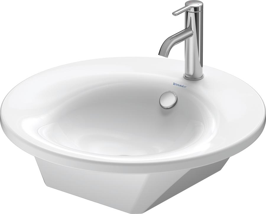 Artikelbild 1 des Artikels „Duravit Möbelwaschtisch Starck 1 Ø 58 cm, mit Hahnloch, Überlauf, Hahnlochbank “