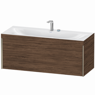 DU WTU XViu/Viu, 1 Ausz, 503x1200x480mm 2 HL, champ.m./nussb. dkl, Ra. 21 ES Ah.