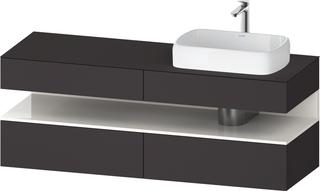 Duravit Waschtisch-Unterschrank Qatego 160x55x60cm, w g/Gra m, Pl, B r, B