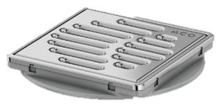 ACO Aufsatzstück 100x100/K3/Rahmen V2A