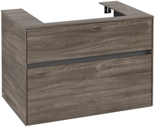 V&B Waschtischunterschrank Collaro 80x54,8x50cm, WT mittig, stone oak