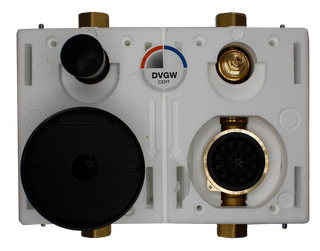 Deltamess Miniblock-Duo KOAX 2 Rotguss, G 3/4 IG, Objektblock 2