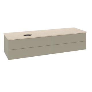 V&B WT-Unterschrank o. F-Struktur Antao 160x50cm, WBP-farbe botti., st. Gr m Lac