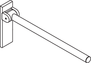 Mono-Stützklappgriff System 900 600 mm, pulverbeschichtet