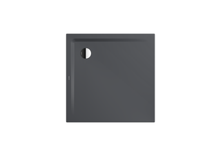Kaldewei Duschwanne SUPERPLAN 1831-2 80x80x2,5cm, mit Träger, cool grey80