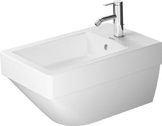 Duravit Wand-Bidet Vero Air 37 x 57 cm, mit Hahnloch, Überlauf, Hahnlochbank