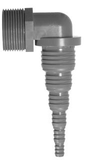 Airfit Universal-Pumpenwinkel 1 1/4" AGxd= 8,3-33,5mm, PVC