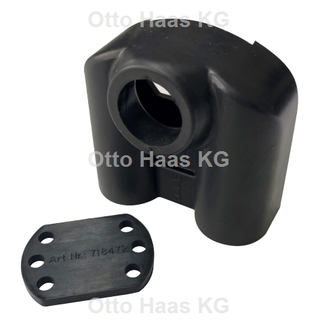 HAAS Doppel-Schallschlucker OHA 1/2", DN 15 und DN 15, schwarz