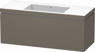 DU WTU L-Cube m. Vero Air 500x1200x480mm o.HL,1 Auszug,Flannel Grey sdm. ES Ahorn