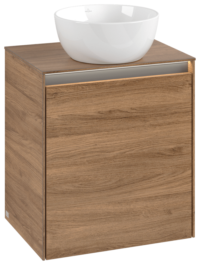 Artikelbild 2 des Artikels „V&B Waschtischunterschrank Collaro 50x54,8x38cm, WT mi, LED 3,4 W, kansas O kansas oak“