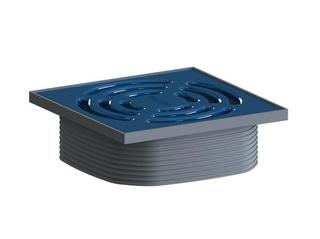 Dallmer Aufsatz DallDrain Pure ultramarinblau (RAL 5002), 120x120mm