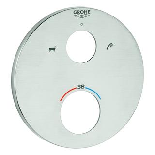 GROHE Rosette 49075 rund für THM-Fertigmontagesets supersteel