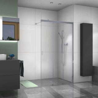 Palme Schiebetür WALK-IN Piana X-Free 138,5x200cm, R, AK G tr, w, 3-t., fre