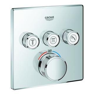 GROHE Fertigset Grohtherm Smartcontrol UP-THM, 3 Absperrventile, eckig, chrom