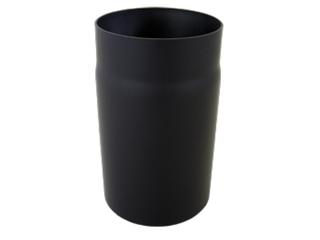 Abgasrohr zylindrisch, schwarz